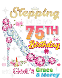 Stepping Into My 75th Birthday With God's Grace And Mercy Long Sleeve Pajama Set