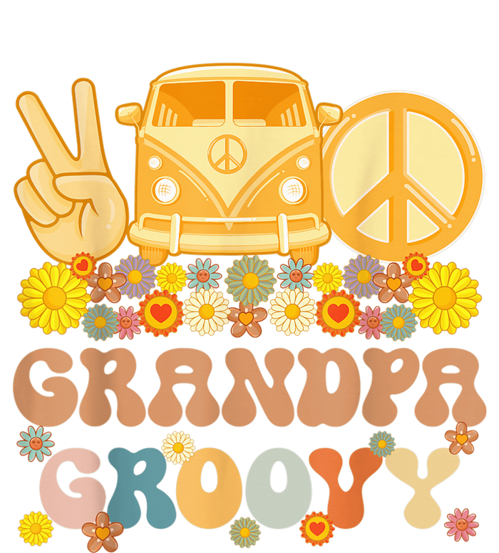 Groovy Grandpa Hippie Peace Retro Matching Party Family Tall Hoodie