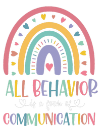 All Behavior Is A Form Of Communication Rainbow Womens Cotton Relaxed Long Sleeve T-Shirt