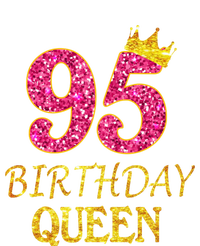 95 Years Old Birthday Queen Girl Shirt 95th Birthday Pink Infant Fleece One Piece