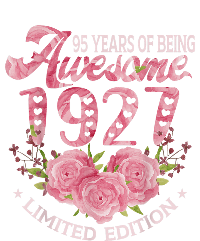 95 Year Old Pink Vintage 1927 bday gift 95th Birthday Wo T-Shirt