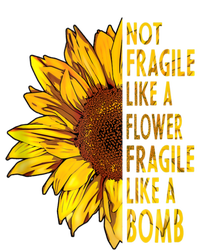 Feminist Sunflower, Not Fragile Like A Flower Fragile Like A Bomb Full-Length Apron With Pockets