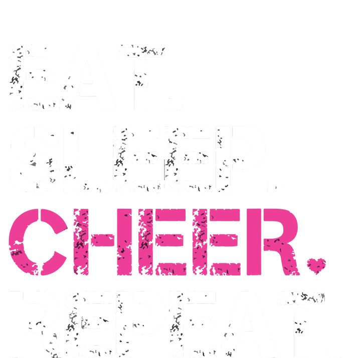 Eat Sleep Cheer Repeat Cheerleading Cheerleader Gifts Insulated Varsity Jacket