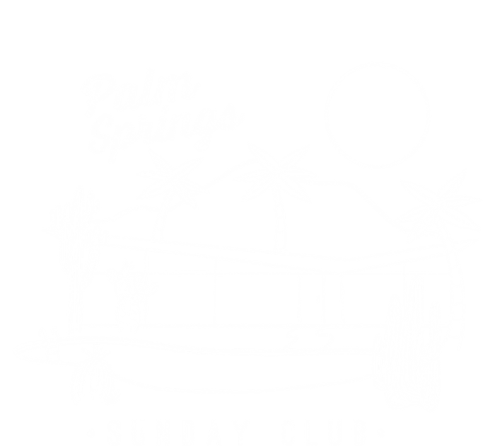 Palm Springs Sunday Club Simple Line Drawing Cute Gift Softstyle Adult Sport Polo