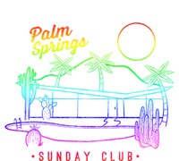 Palm Springs Sunday Club Simple Line Drawing Meaningful Gift T-Shirt