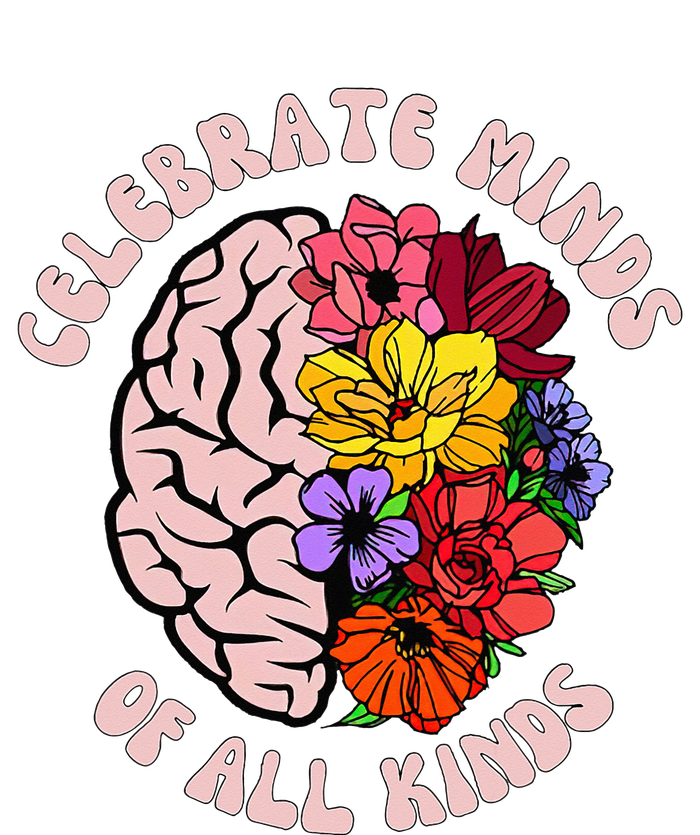 Celebrate Minds Of All Kinds Neurodiversity Autism Awareness Women's V-Neck T-Shirt