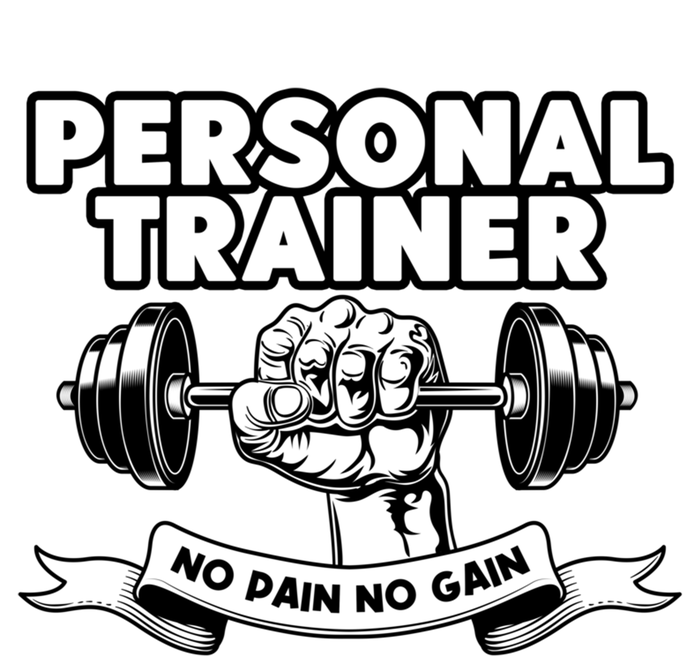 Personal Trainer No Pain No Gain Bodybuilding Coach Cute Gift Full Zip Hoodie