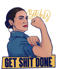 Bitches Get Shit Done Aoc Alexandria Ocasio Cortez Gift Kids Long Sleeve Shirt