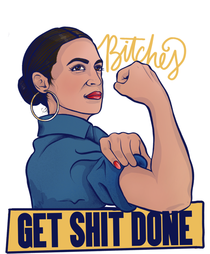 Bitches Get Shit Done Aoc Alexandria Ocasio Cortez Gift Kids Long Sleeve Shirt