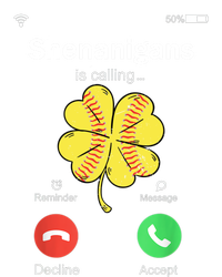 Shenanigans Is Calling St Patricks Day Baseball Shamrock Gift Premium Hoodie