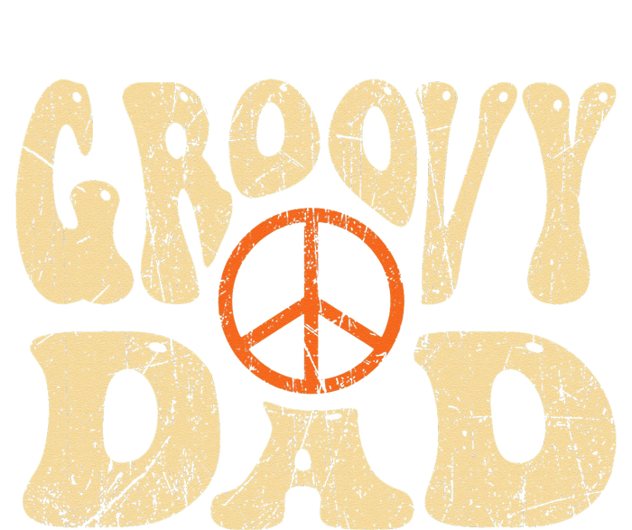 Groovy Dad 70s Aesthetic Nostalgia 1970's Retro Dad Women's Pullover Hoodie