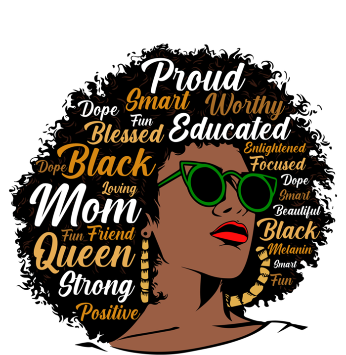 Black Mom Queen Afro African Dope Black Mother Melanin Cute Gift Tie-Dye T-Shirt