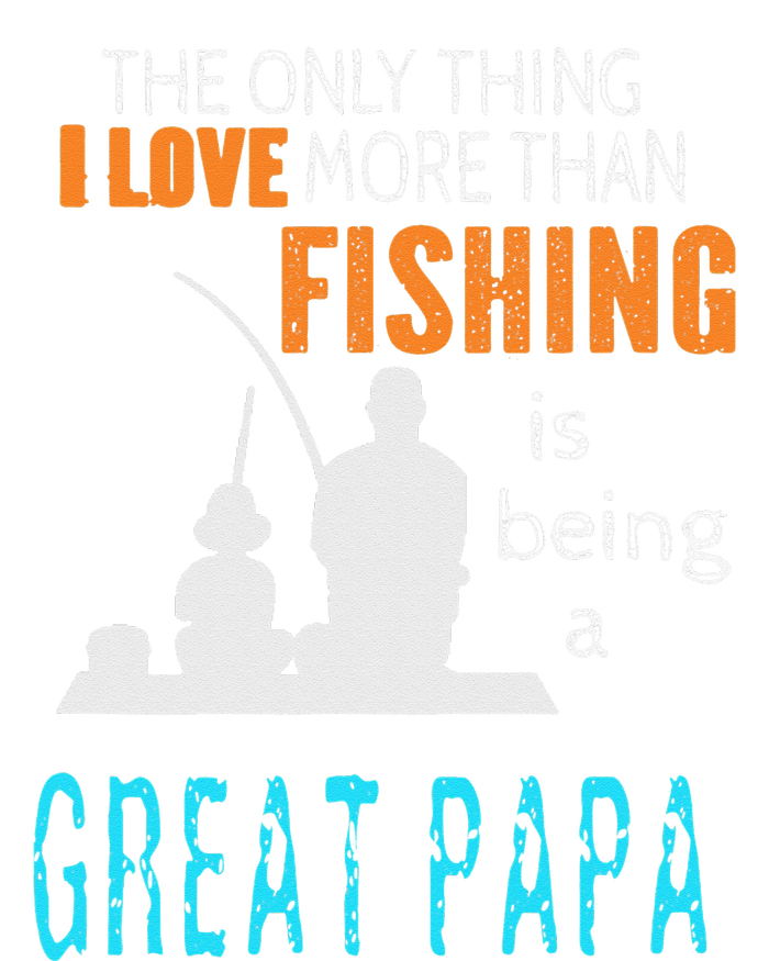 More Than Love Fishing Great Papa Special Great Grandpa Performance Long Sleeve Polo