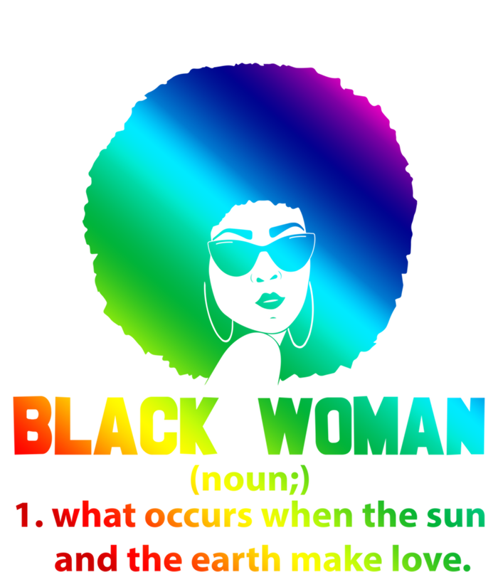 Black Definition Sun And Earth Love Black History Gift T-Shirt