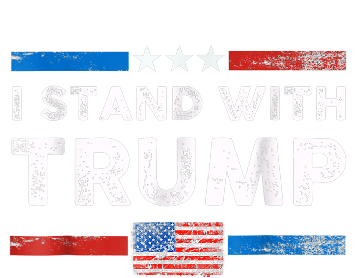 I Stand With Trump American Flag T-Shirt