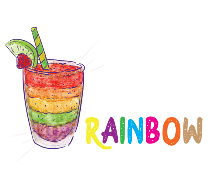 Cool Rainbow Smoothie Lgbtq Fruits Fitness Junkies Gift Women's T-Shirt