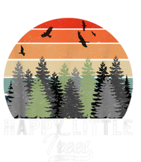 Happy Little Tree Bob Style Vintage Forests Earth Day T-Shirt