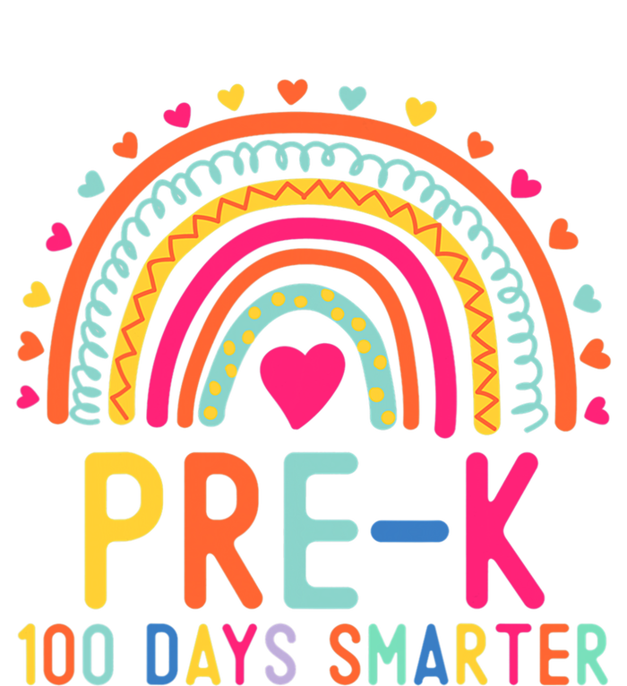 Pre K 100 Days Smarter Rainbow Teacher 100th Day Of School Gift Toddler Hoodie