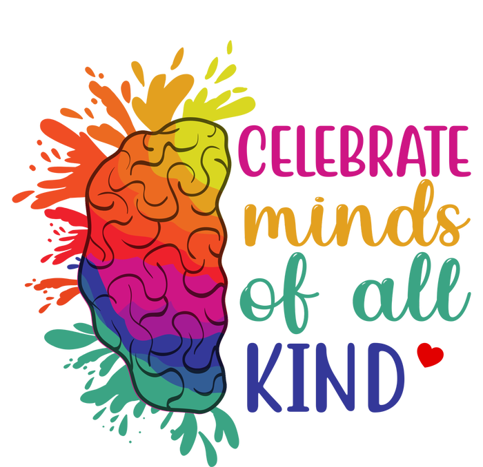 Celebrate Minds Of All Kind Neurodiversity Brain Garment-Dyed Sweatshirt