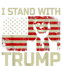 I Stand With Trump American Flag Toddler Long Sleeve Shirt