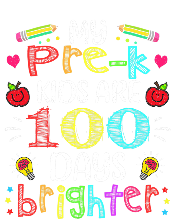 Precute Giftk Teacher 100 Days Brighter 100th Day Of School Gift Cute Gift T-Shirt