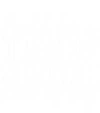 Could Be A Train Station Kinda Day Funny Gift Women's Racerback Tank