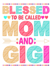 Blessed To Be Called Mom And Gigi Floral Mother's Day Gift Tie Dye Hoodie