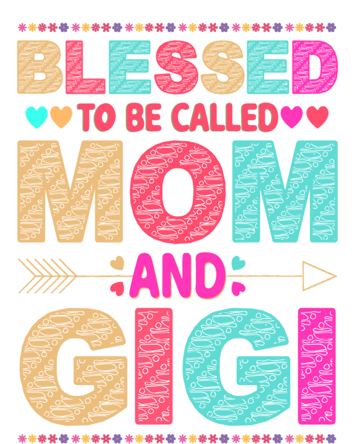 Blessed To Be Called Mom And Gigi Floral Mother's Day Gift Tie Dye Hoodie