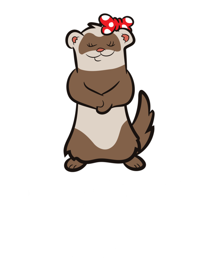 Crazy Ferret Lady Cute Ferret Mom Gift Sustainable Knit Beanie