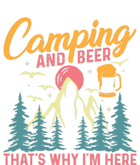 Camping And Beer T Flat Bill Trucker Hat