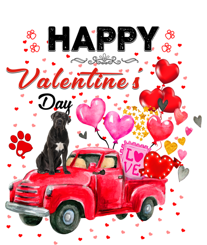 Cute Red Truck Cane Corso Valentines Day Costume Funny Gift T-Shirt