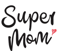 Super Mom Heart Cute Mother's Day Premium T-Shirt