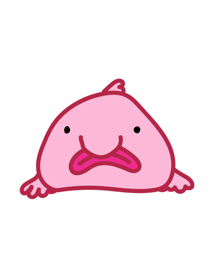 Blobfish Gift I Just Really Like Blobfish Ok Gift Merch Full-Length Apron With Pockets