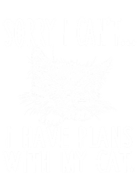 Sorry I Can't I Have Plans With My Cat Cute Cat Gift Short Acrylic Beanie