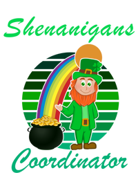 St Patricks Day Leprechaun Shenanigans Coordinator Rainbow Gift Stripe Pom Pom Beanie