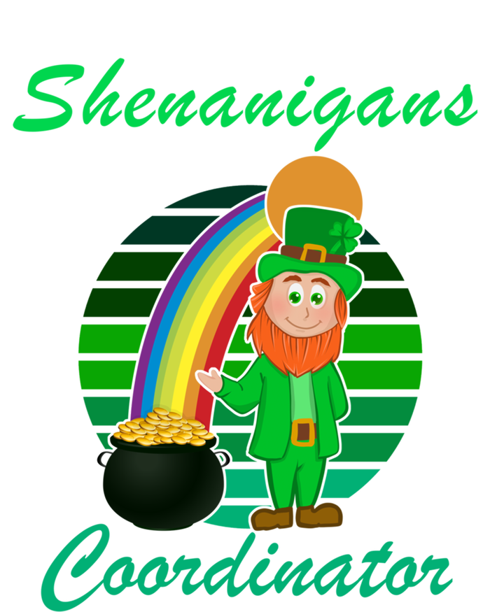 St Patricks Day Leprechaun Shenanigans Coordinator Rainbow Gift Stripe Pom Pom Beanie