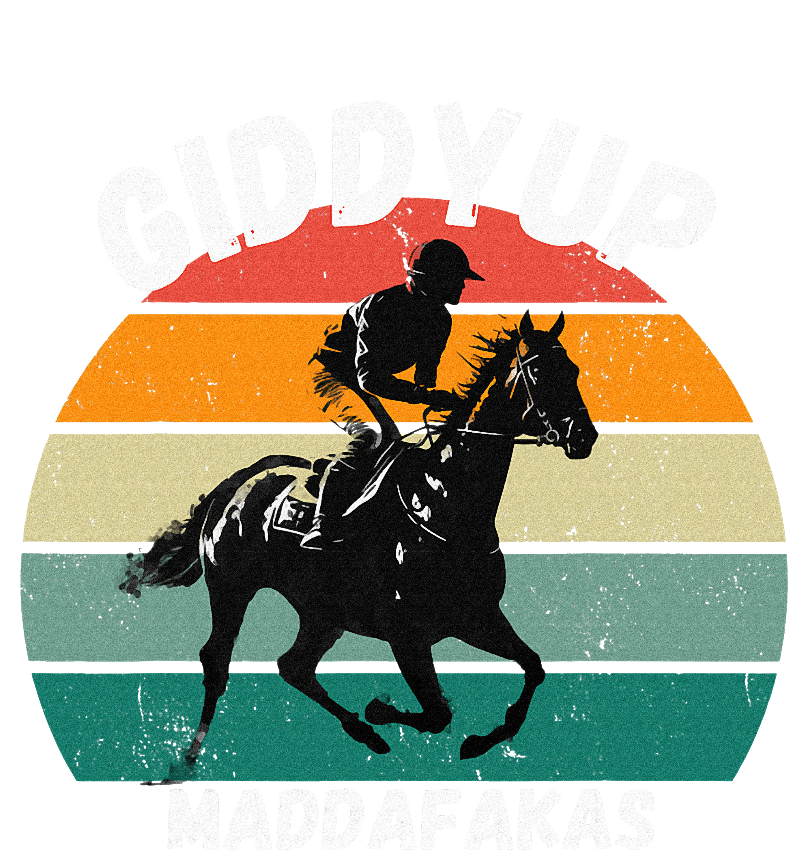 Derby Race Horse Funny Design Giddy Up Madafakas Tank Top