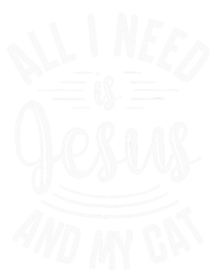 All I Need Is Jesus And My Cat Christian and Cat Lover Womens California Wash Sweatshirt