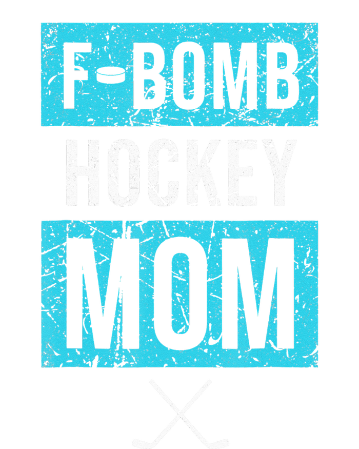 F Bomb Hockey Mom FBomb Funny Ice Hockey Mom Mother Ladies Long Sleeve Shirt