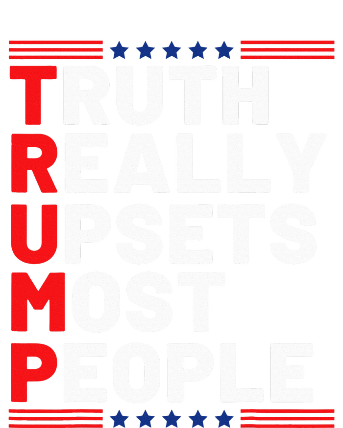 Trump Truth Really Upset Most People Trump 2024 America Flag Womens Funnel Neck Pullover Hood