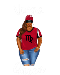 African American Baseball Mom Virgo Queen Zodiac Sign Gift Ladies Long Sleeve Shirt