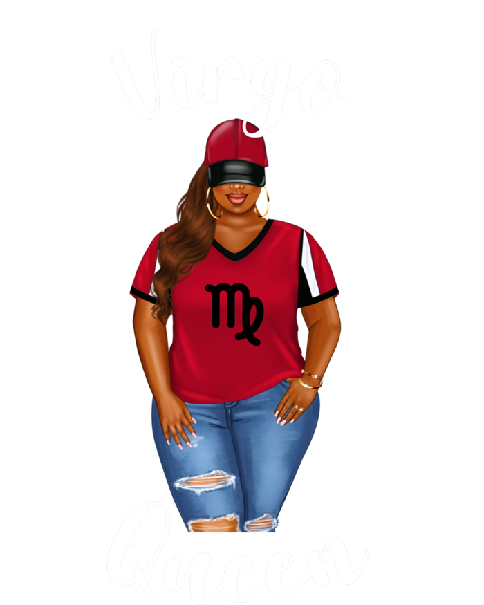 African American Baseball Mom Virgo Queen Zodiac Sign Gift Ladies Long Sleeve Shirt