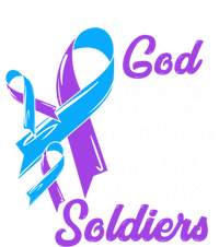 Rheumatoid Arthritis Awareness Ribbon God Strongest Soldiers Gift Sustainable Knit Beanie