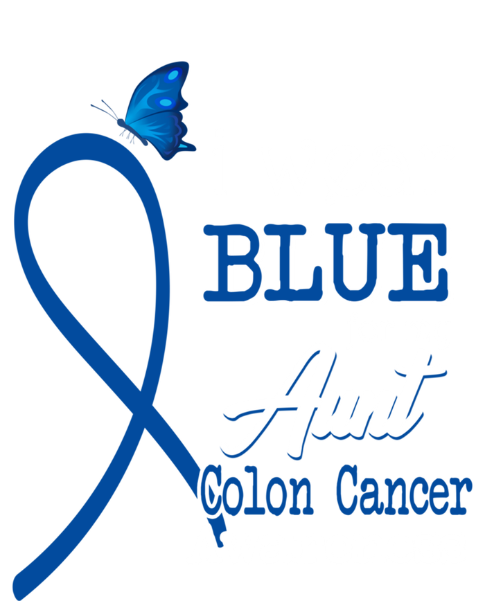 Ribbon I Wear Blue Unt Colon Cancer Awareness Gift T-Shirt