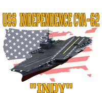 Aircraft Carrier Uss Independence Cvagift62 Veterans Day Gift Poster