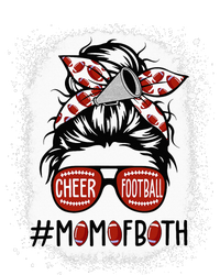 Messy Hair Bun Cheer Football Cheerleading Mom Of Both 7-Panel Snapback Hat