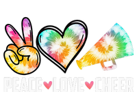 Peace Love Cheer Cheerleading Tie Dye Cheerleader Gift USA-Made Snowflake Beanie