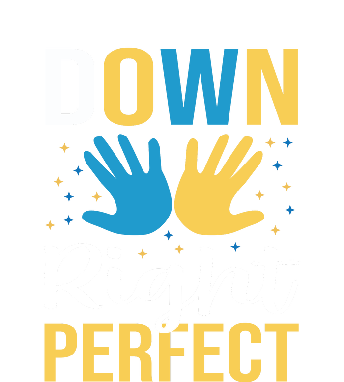 Down Right Perfect For Down Syndrome Awareness Gift Long Sleeve Pajama Set