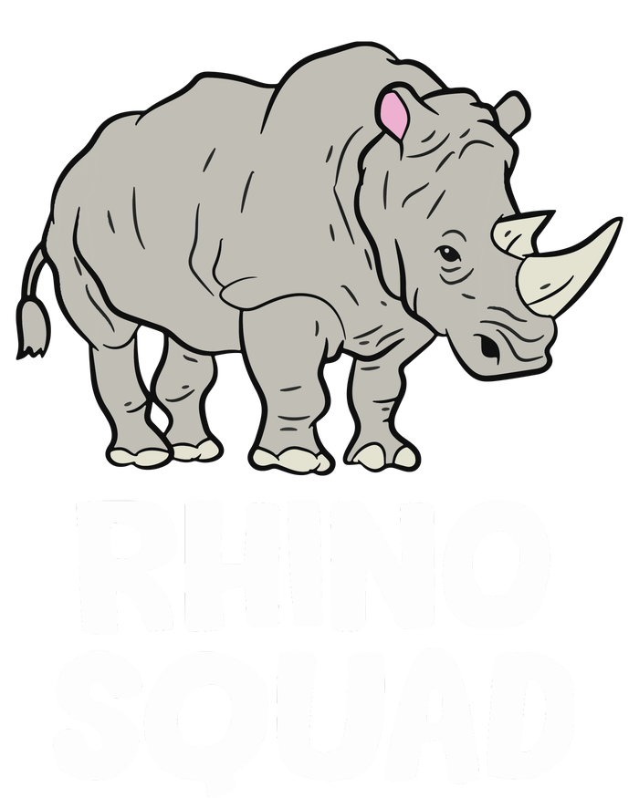 Team Rhino Rhino Squad Love Rhinoceros Womens Cotton Relaxed Long Sleeve T-Shirt