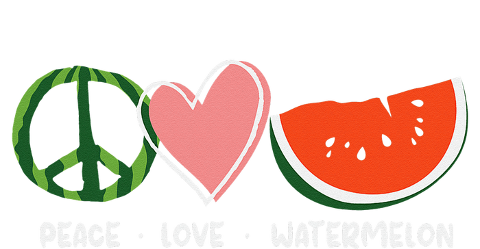 Peace Love Watermelon Happy Watermelon Day T-Shirt